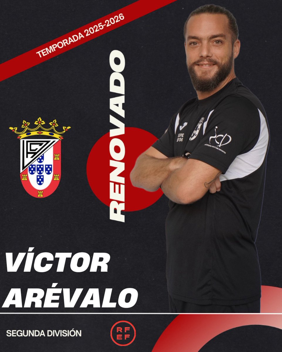 ⇉𝗥𝗘𝗡𝗢𝗩𝗔𝗗𝗢

Víctor Arévalo, vuelve para esta temporada, nuestro <a href="/VictorRubi0/">Victor Arévalo</a> seguirá demostrando su coraje en la pista con nuestros colores preferidos ⚔️
¡Bienvenido a tu casa!
🖤🤍

#SegundaDivisiónFS #FutsalRFEF #UaCeuti #Ceuta #LigaFutsalProfesional #FutbolSala #Futsal