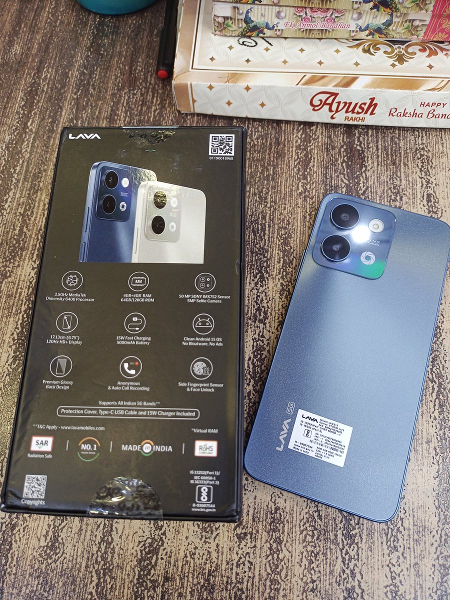 IbonBorah's tweet image. Just arrived 
Lava Storm Lite 5G 🔥