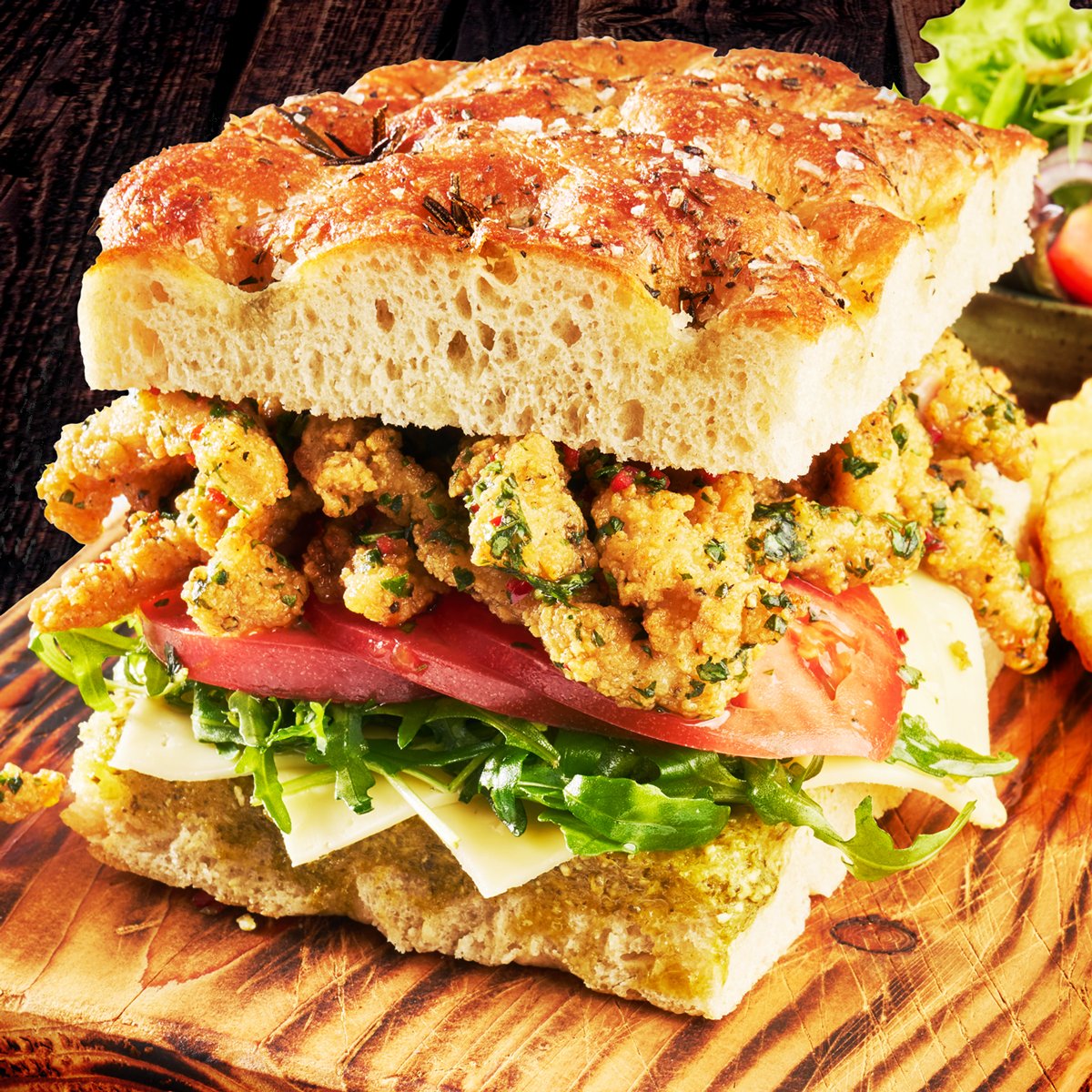 The Salt &amp; Pepper Chicken Chimichurri Focaccia Sandwich 🥪 

Focaccia makes the perfect canvas for our Homestyle Salt &amp; Pepper Shredded Chicken tossed in vibrant chimichurri.

See the full Menu Idea here > meadowvalefoods.co.uk/about/menu-ide… 

#Focaccia #MenuIdeas #MeadowValeFoods #Chicken