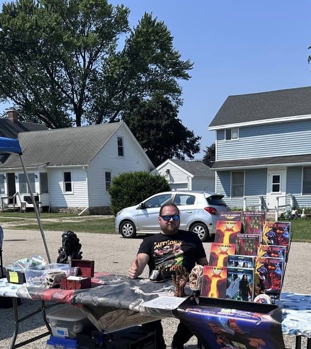 The latest in my #book epicness. Author fest at the legendary #Hebron #Illinois library! #author #AuthorLife #writingcommunity