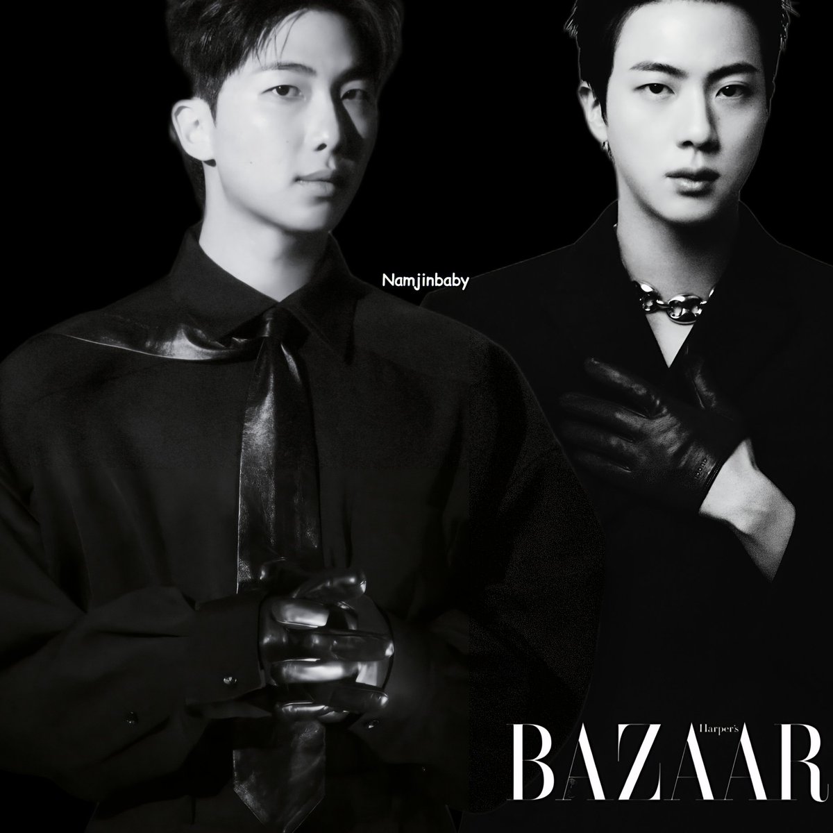NAMJIN  for HARPER'S BAZAAR ✌🏻💜

#namjin #JIN #RMxBottegaVeneta 
(Editing is my new passion)