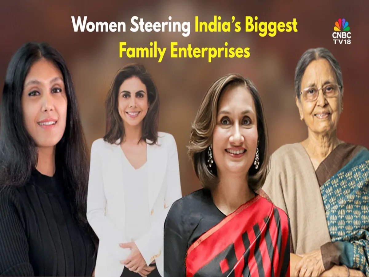 CNBCTV18News's tweet image. #HurunList | The 2025 Barclays Private Clients Hurun India Most Valuable Family Businesses List puts the spotlight on women who are reshaping India’s most valuable family-run businesses—driving growth across sectors from tech to manufacturing—with their vision, resilience, and
