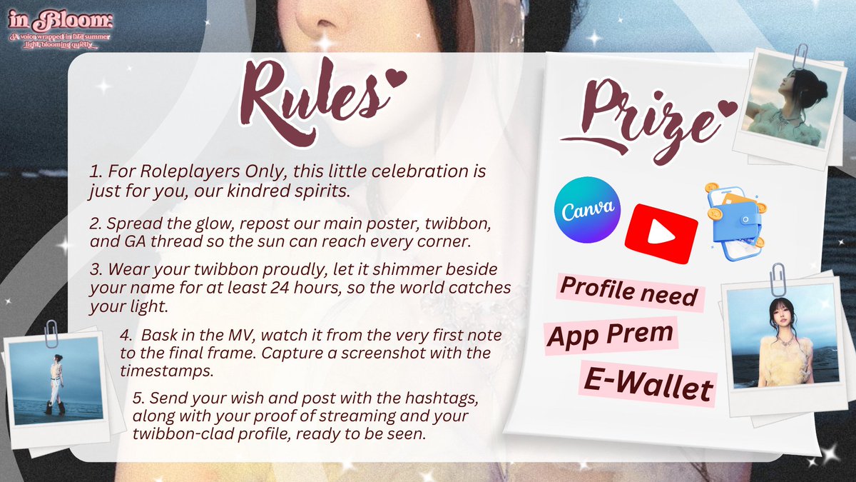 ㅤ
📖 This chapter isn’t about loud declarations, but about the gentle, quiet ways she’s been growing. 🍹 And here’s a 𝗴𝗶𝘃𝗲𝗮𝘄𝗮𝘆, a little token of gratitude for the way her sparkle lights up the world. ‧₊˚ ☁️⋅♡𓂃 ࣪ ִֶָ☾.
ㅤ