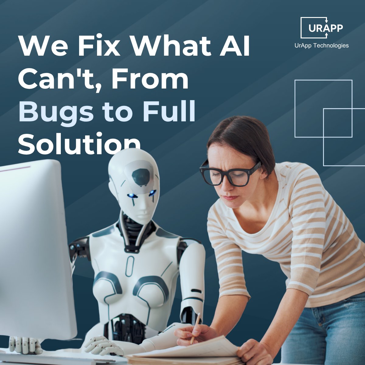 UrAppTechnology's tweet image. AI can code fast, but it can’t code perfect. 

🛠 We fix what AI leaves behind — bugs, crashes, security gaps, broken flows &amp;amp; messy logic. Turn your AI-built app into a stable, launch-ready product. 📲 

Let’s fix this together:
urapptech.com

#vibecoding #fixbugs