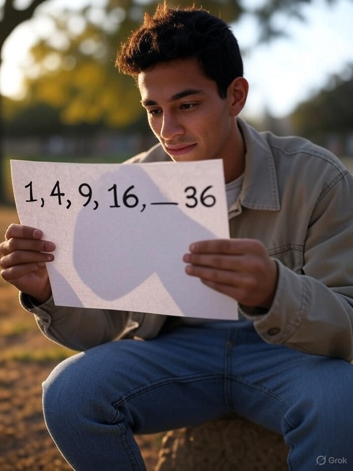 xxmahibogixx's tweet image. Sequence: 1, 4, 9, 16, __, 36 - Solve the puzzle! #brainteaser #techtitanmb