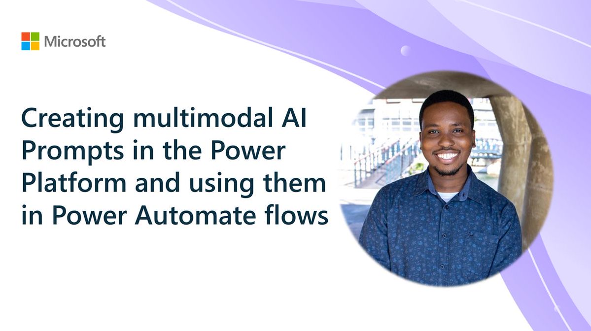 Vesa Juvonen (@vesajuvonen) on Twitter photo ๐ก Automate expense reporting with AI Builder and Power Automate
<a href="/GomoMohapi/">Gomolemo Mohapi</a> shows how to use multimodal AI prompts and Dataverse grounding to turn receipts into structured flows
๐บ โ youtu.be/3blfk1gPP_4
#AIBuilder #PowerPlatform #PowerAutomate ๐ก Automate expense reporting with AI Builder and Power Automate
<a href="/GomoMohapi/">Gomolemo Mohapi</a> shows how to use multimodal AI prompts and Dataverse grounding to turn receipts into structured flows
๐บ โ youtu.be/3blfk1gPP_4
#AIBuilder #PowerPlatform #PowerAutomate