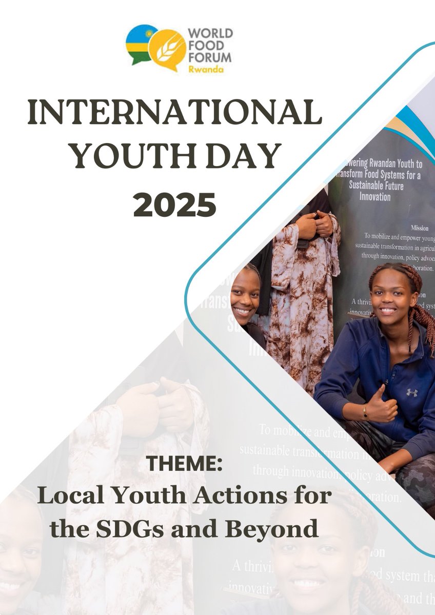 WffRwanda's tweet photo. Happy International Youth Day! 

Today, we honor Rwanda’s young leaders at the forefront of sustainable agriculture and innovation. 
We support their efforts to develop bold solutions that ensure a food-secure future where no one is left behind. 
#IYD2025 https://t.co/JY5CTCxOrP