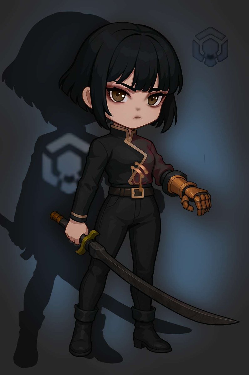 💖This Asian female warrior, Qianqian, solves problems with the precision of a well-honed blade: direct, efficient, unhesitant. 
In fight, she’s the very definition of "clearing chaos swiftly"—no wasted motion, no second guesses.

🎨: @blue_berry_anastasia
#LastFortress #fansart