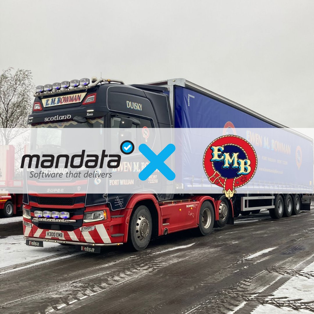 💫 We are delighted to welcome Bowmans (Locheil Logistics Ltd) to Mandata!

The Fort William-based company specialises in general, bulk, walking floor and tipper haulage, waste disposal, recycling, and crane hire. Bowmans serves a wide range of industries, including