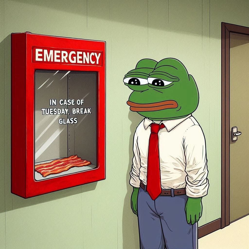 Gm bust out the emergency bacon