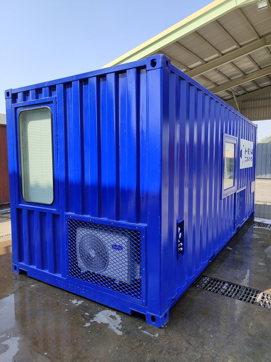 info_container's tweet photo. Freshly modified 20ft container transformed into a Supervisor/Operation Office Cabin!
✔ Interior insulation for comfort
✔ Full electrical fittings
✔ Fabricated steel door
✔ Fixed windows for visibility
✔ Aluminum chequered plate flooring for durability
#containers https://t.co/eCaHy2dD7U