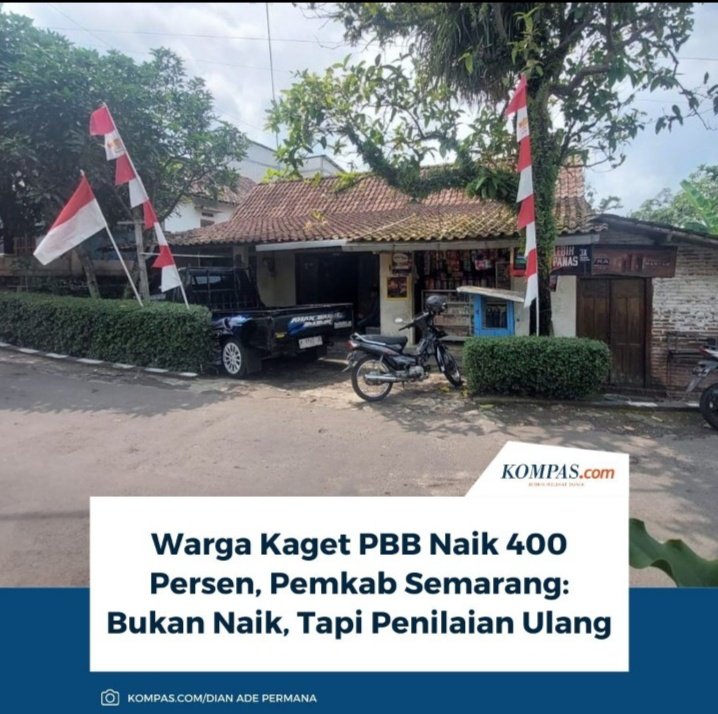 Gila PBB Naik 400 %...!!!
Sepertinya ini Kebijakan Komando dari Pemerintah Pusat.

Semarang Akan Lebih Membara dari Pati.

Menyusul Banyuwangi dan Daerah Lainnya.
