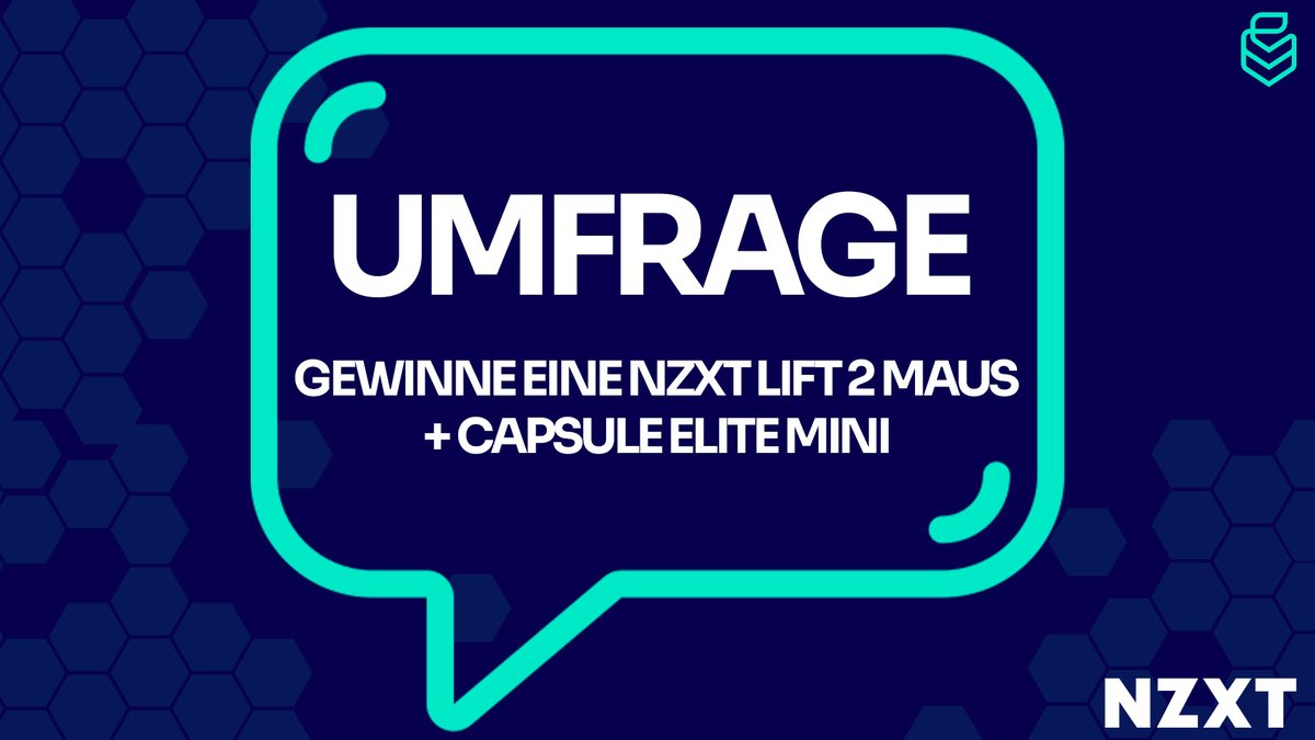 Ihr könnt immer noch tolle Preise von unserem Hardware-Partner <a href="/NZXT_de/">NZXT Deutschland</a> gewinnen! Alles was ihr dafür tun müsst, ist eine kurze Umfrage ausfüllen! Mit etwas Glück gehören euch dann bald eine neue #NZXT Maus + Mic!
Link zur Umfrage in den Kommentaren! 👇

#werbung