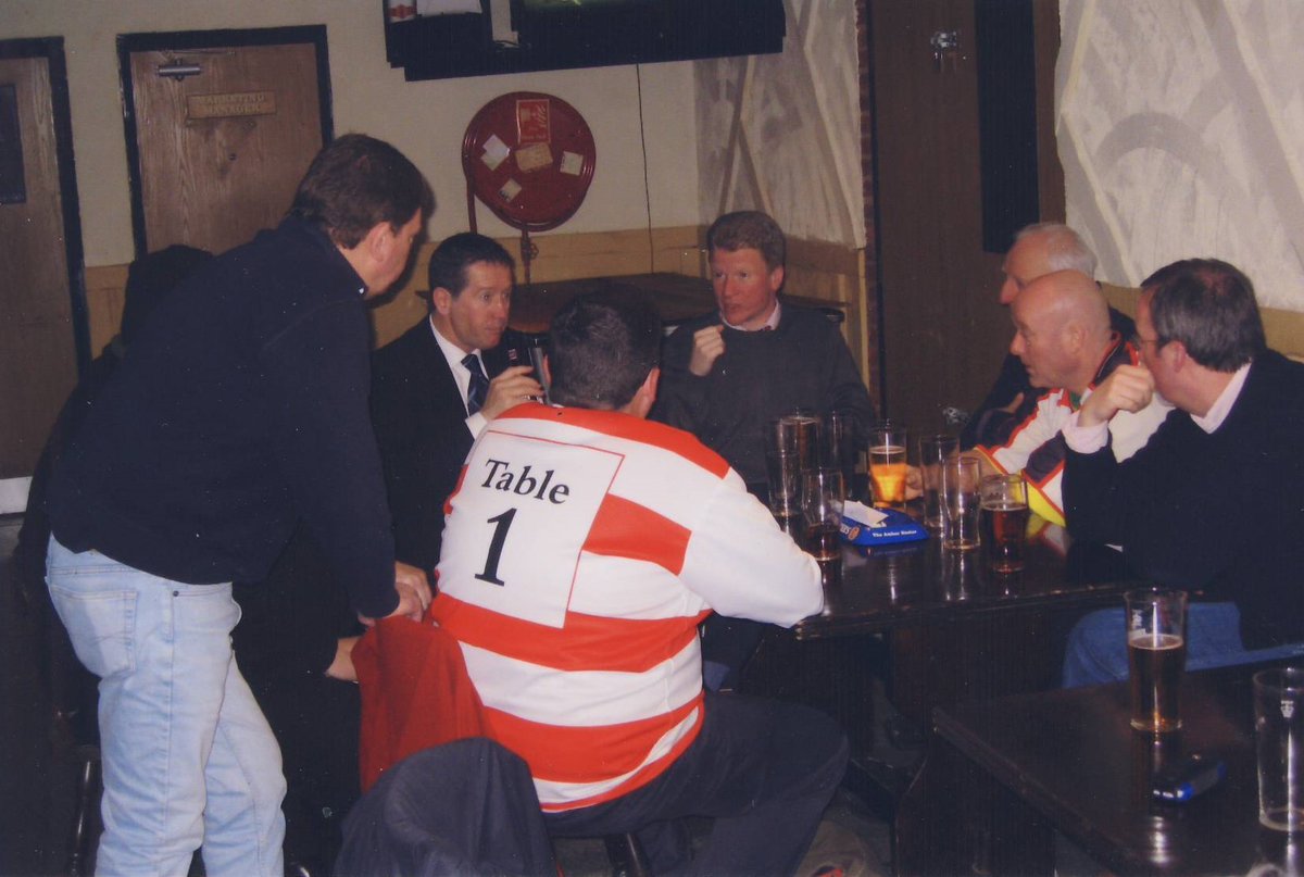 Prince_Philip's tweet photo. Oder Ks fans will know @KingstonianSC Table One. Younger supporters may only know them by reputation.

Monty, Newt &amp; Butz invite you to pour yourself a WKD and take a walk down Jack Goodchild Way with them.
https://t.co/yJEkI3VaER https://t.co/6x6EOzEEzL