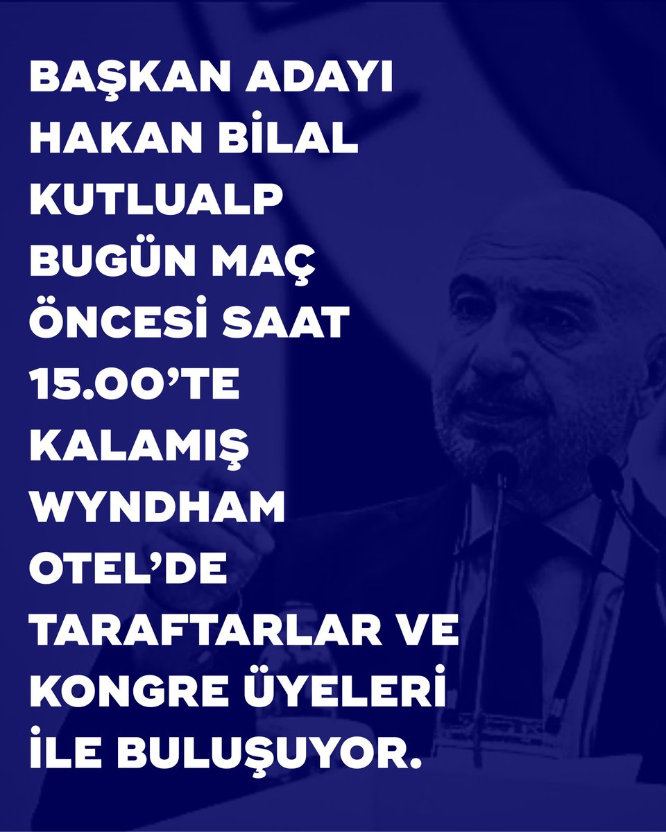 Bugün saat 15:00'te Kalamış Wyndham Otel’de 
Sonra mabedimize!