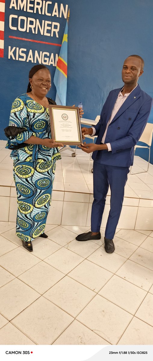 Toute ma gratitude à l'Ambassade des USA en RDC pour ma double participation au programme IVLP en 2021 et 2022. Défendre et promouvoir les droits humains resteront toujours mon cheval de bataille ! L'impossible n'est pas féminin ! 
# U. S. Embassy/Kinshasa