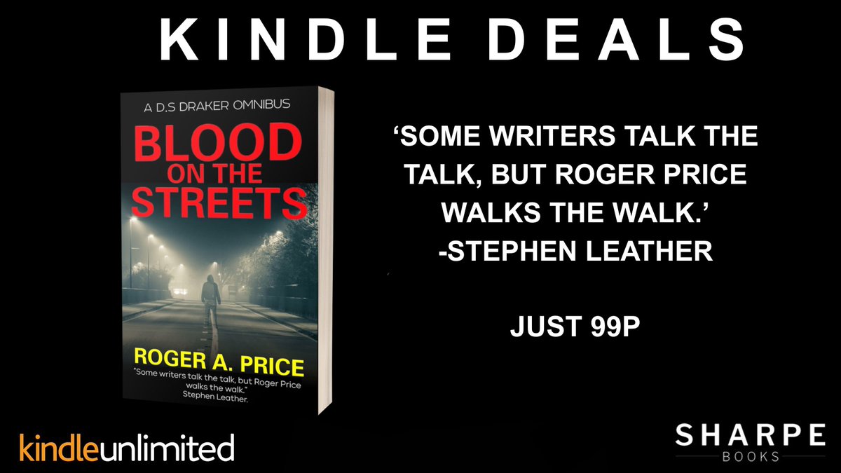 Sharpe Books (@sharpebooks) on Twitter photo #KindleDeals
#99p Blood on the Streets, by <a href="/RAPriceAuthor/">Roger A Price</a>
'Some writers talk the talk, but Roger Price walks the walk.' Stephen Leather
amazon.co.uk/Blood-Streets-…
#crimefiction #detective #kindleseries #KindleDeals
#99p Blood on the Streets, by <a href="/RAPriceAuthor/">Roger A Price</a>
'Some writers talk the talk, but Roger Price walks the walk.' Stephen Leather
amazon.co.uk/Blood-Streets-…
#crimefiction #detective #kindleseries