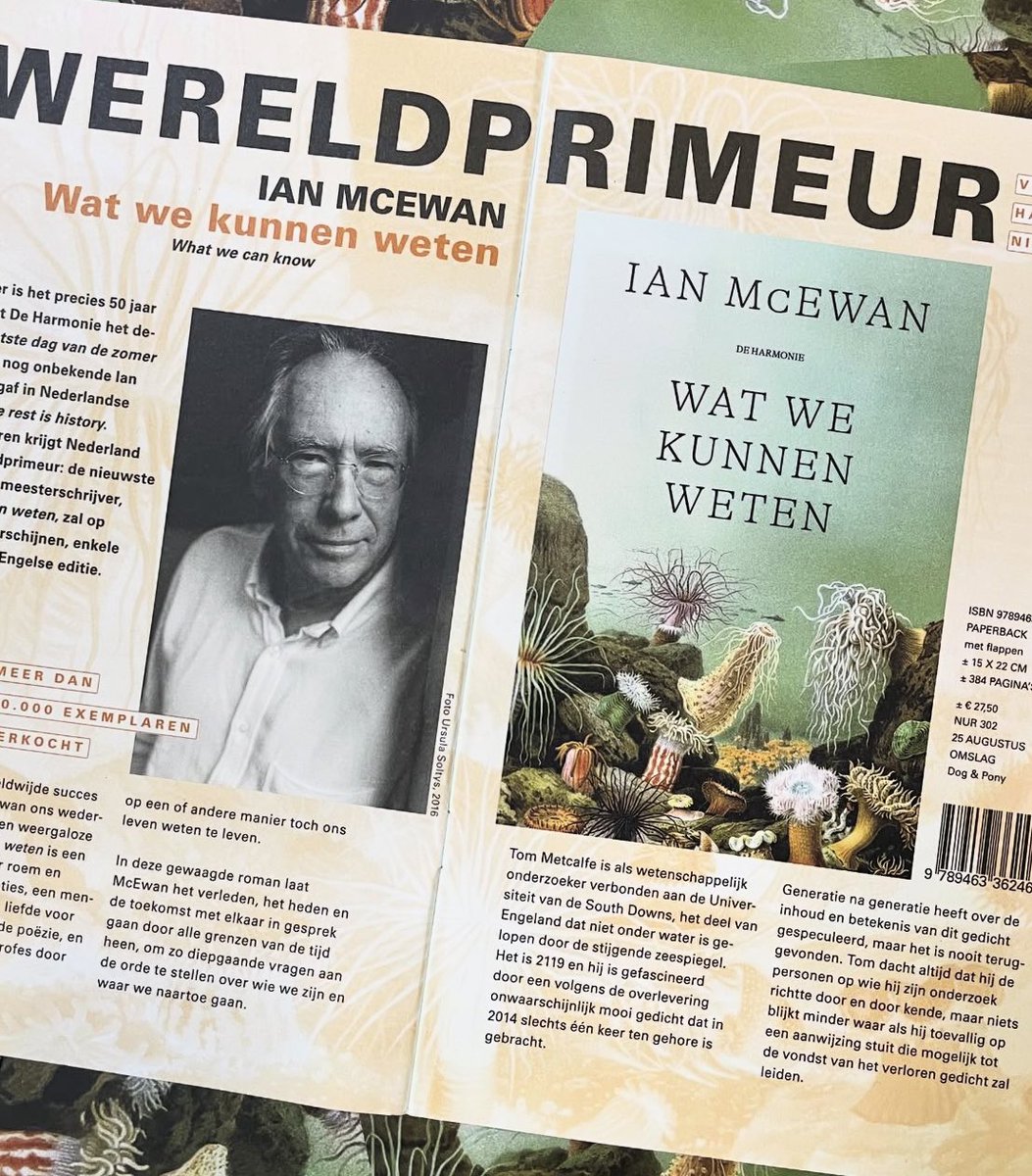 Op 25 augustus in de winkel!
#IanMcEwan