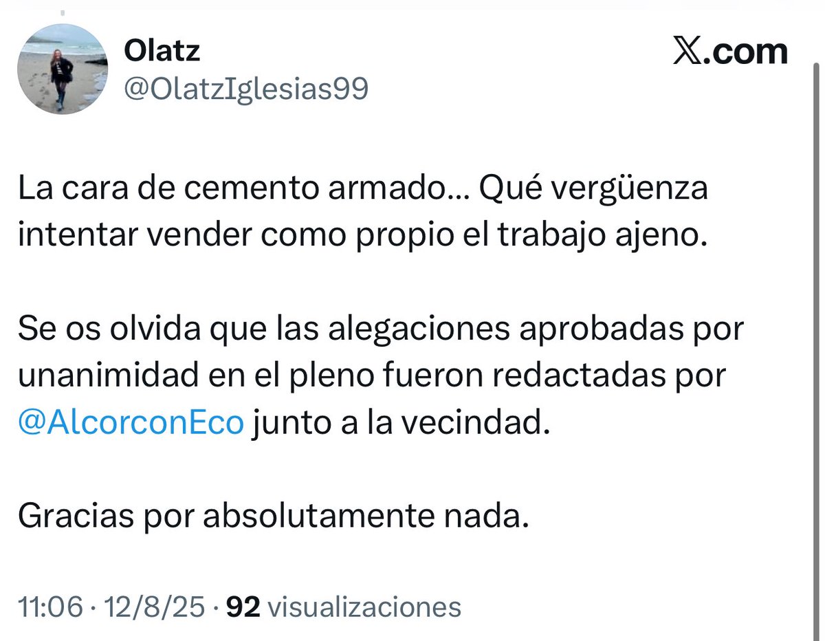ja_muela's tweet photo. @Dani_Garcia_Alc @OlatzIglesias99 @ppalcorcon @CRT_Madrid @rmarinvergara @ppmadrid @IdiazAyuso @SerranoAlfonso @LSacedaG @nnggalcorcon @jorgerodrigodo @prsardinero @AlcorconEco Hola Dani, más madrid ha cambiado su estilo totalmente desde que te marchaste, con faltas de respeto constantes como las que hoy ha decido hacer Olatz. Una pena. https://t.co/eFvnKXgOXw