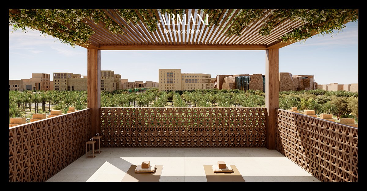 Knightfrank_ksa's tweet photo. تدشن "مساكن أرماني" في الدرعية الظهور الأول لجورجيو أرماني في المملكة العربية السعودية، لتقدم بعدا معمارياً جديدا ومميزا يثري تاريخ العمارة العريق للدرعية. فهنا تتجسد سمعة أرماني العالمية وأناقته المتميزة في أسلوب حياة فريد يعد الأول من نوعه في مدينة " من هالأرض “.

Marking Armani's debut in Saudi Arabia, Armani Residences Diriyah adds a unique layer to the enduring history of Diriyah. Here, Giorgio Armani's esteemed reputation and distinguished elegance capture a way of living that is first of its kind in the City of Earth.

#ArmaniResidencesDiriyah #ArmaniSaudiArabia #Diriyah #CityOfEarth #LuxuryLiving #GiorgioArmani
#نايت_فرانك_السعودية #عيش_الرفاهية #أرماني_الرياض #مدينة_الأرض #الحياة_الفاخرة #جورجيو_أرماني