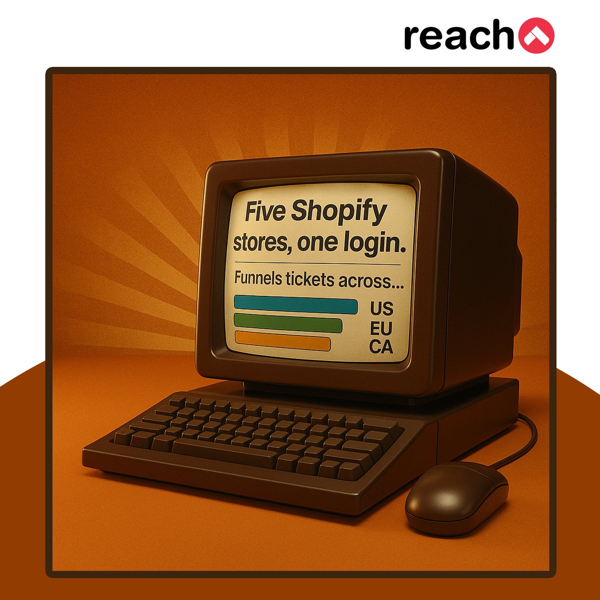 getreacho's tweet image. Five Shopify stores, one login. 

Reacho funnels tickets across US, EU, AU, CA &amp;amp; B2B queues—global CX without app-hopping or extra seats. 

Visit: reacho.com 

#MultiStore #HelpdeskTips