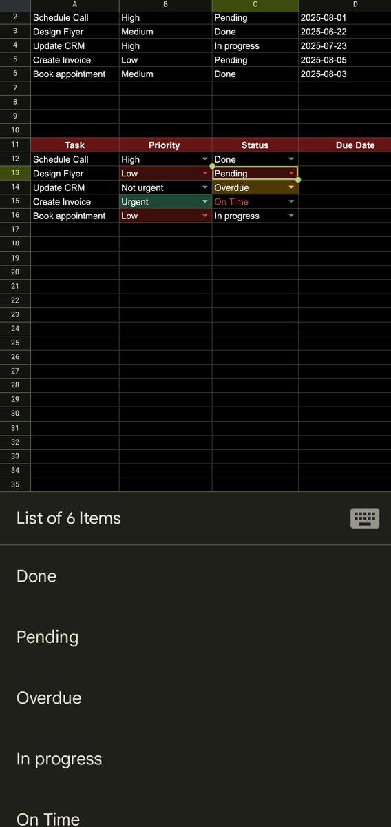 theVAgirll's tweet image. Anytime I get to enter data into a sheet someone else adds me to, I&apos;m always curious how several options are being added to one cell. 

Guess who took time to search and learn  how to do it. ME!😁🤭

Another knowledge earned.✅😌
#DataEntry #VirtualAssistant