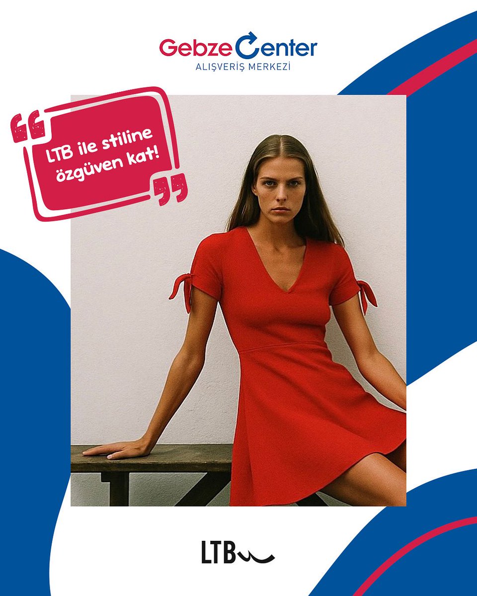 Özgüven dolu stilin anahtar parçası elbiseleri #gebzecenter LTB Mağazamızda keşfet! 🌹