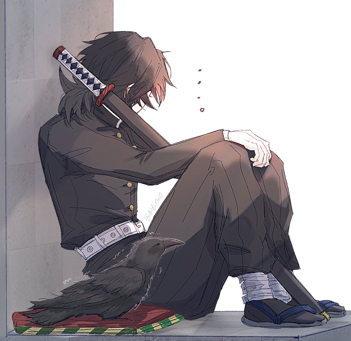 義勇と寛三郎の休憩時間