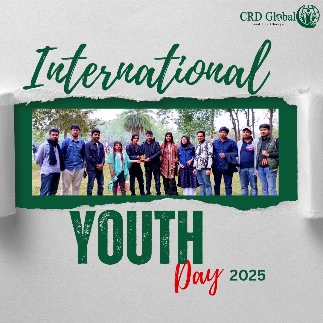 crdglobal1's tweet photo. 🌍✨On this International Youth Day, let's celebrate the energy, passion, and dreams of young changemakers everywhere.Together, we are building a fairer, more inclusive, and sustainable future.
#CRDGlobal #InternationalYouthDay2025 #YouthPower #LeadTheChange https://t.co/XzSsO1bNSW