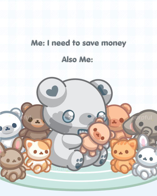 me &amp; my emotional support plushies ✨