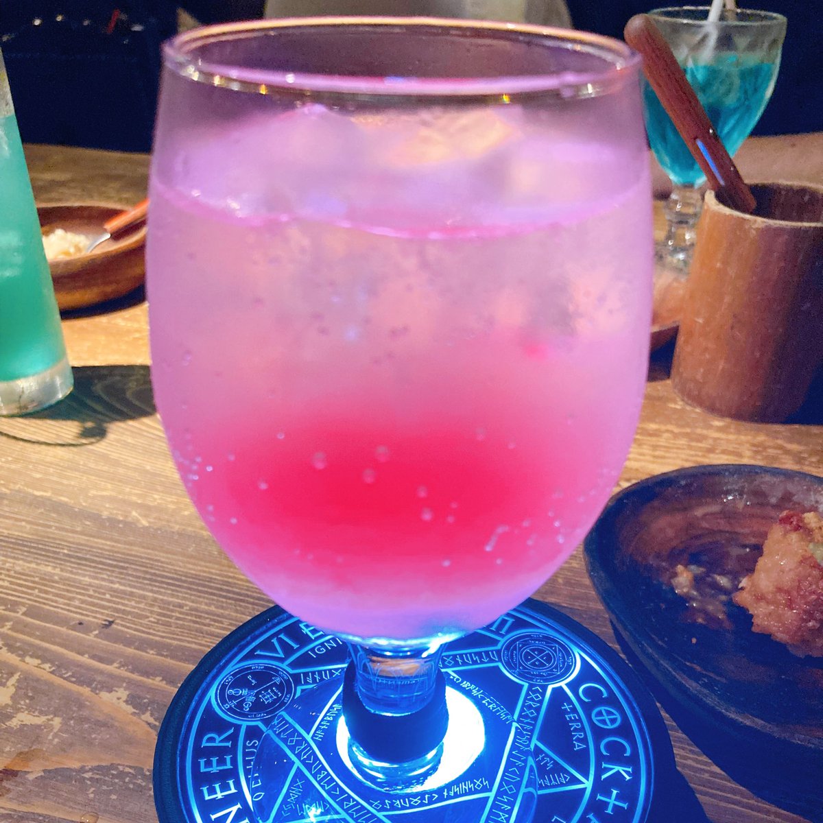 自撮りみせてオリジナルカクテルつくてもらった💕💕