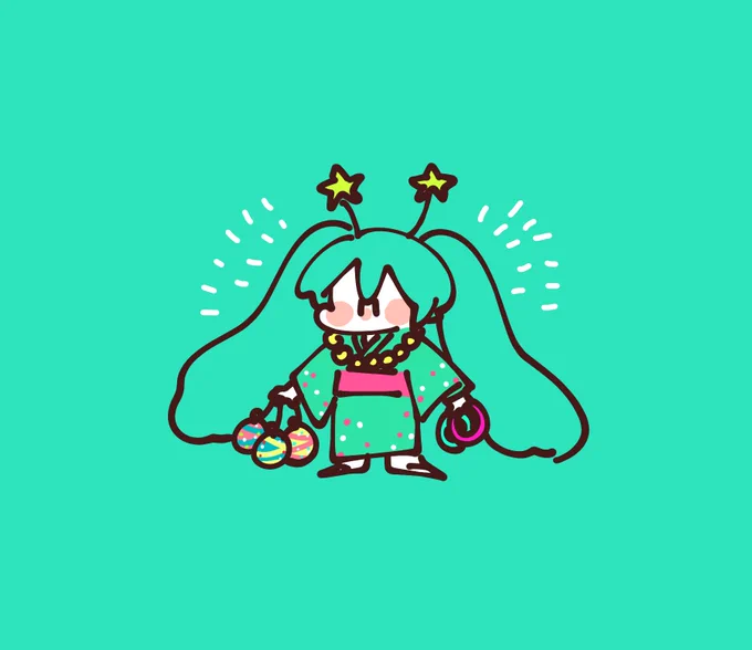 浴衣とお祭りなボカロ達