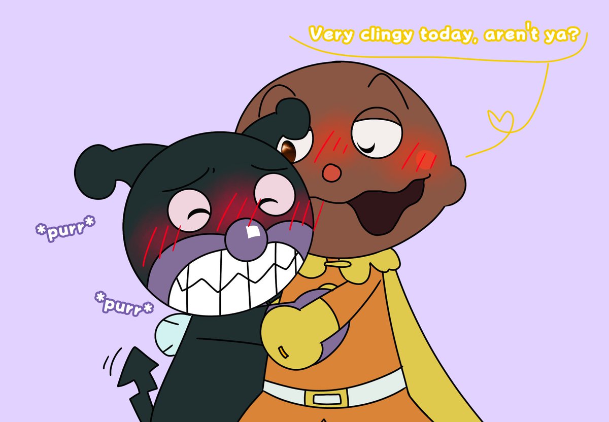 アンパンマン様 Perks of having a germ husband: He purrs. #soreikeanpanman