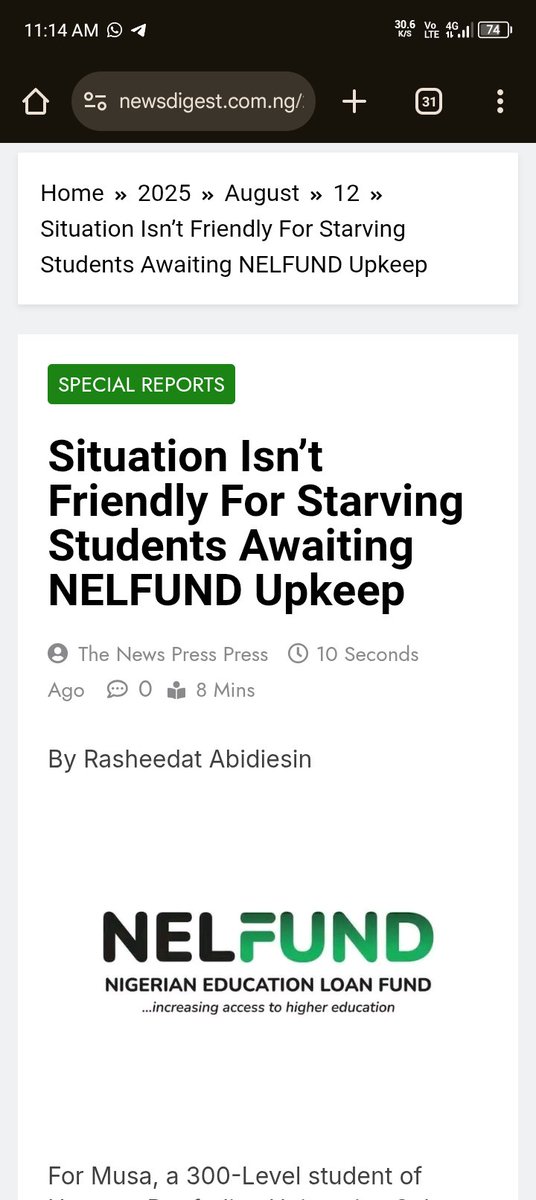 Big_Mighty_'s tweet photo. @NELFUND  Situation Isn't Friendly For Starving Students Awaiting NELFUND Upkeep. https://t.co/KSwqmWxM1D