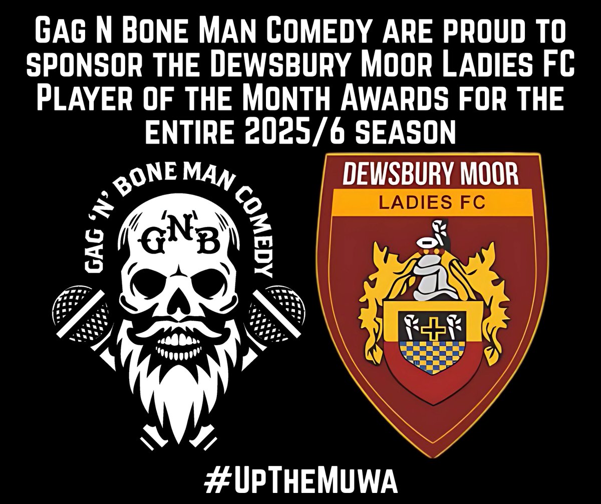 We're thrilled to announce we are sponsoring <a href="/DewsburyMoorFC/">Dewsbury Moor FC</a> Ladies team's Player of the Month award for the whole 2025/6 season, as well as legendary men's midfielder Jamie Gott.... 

#UpTheMuwa #grassrootsfootball
