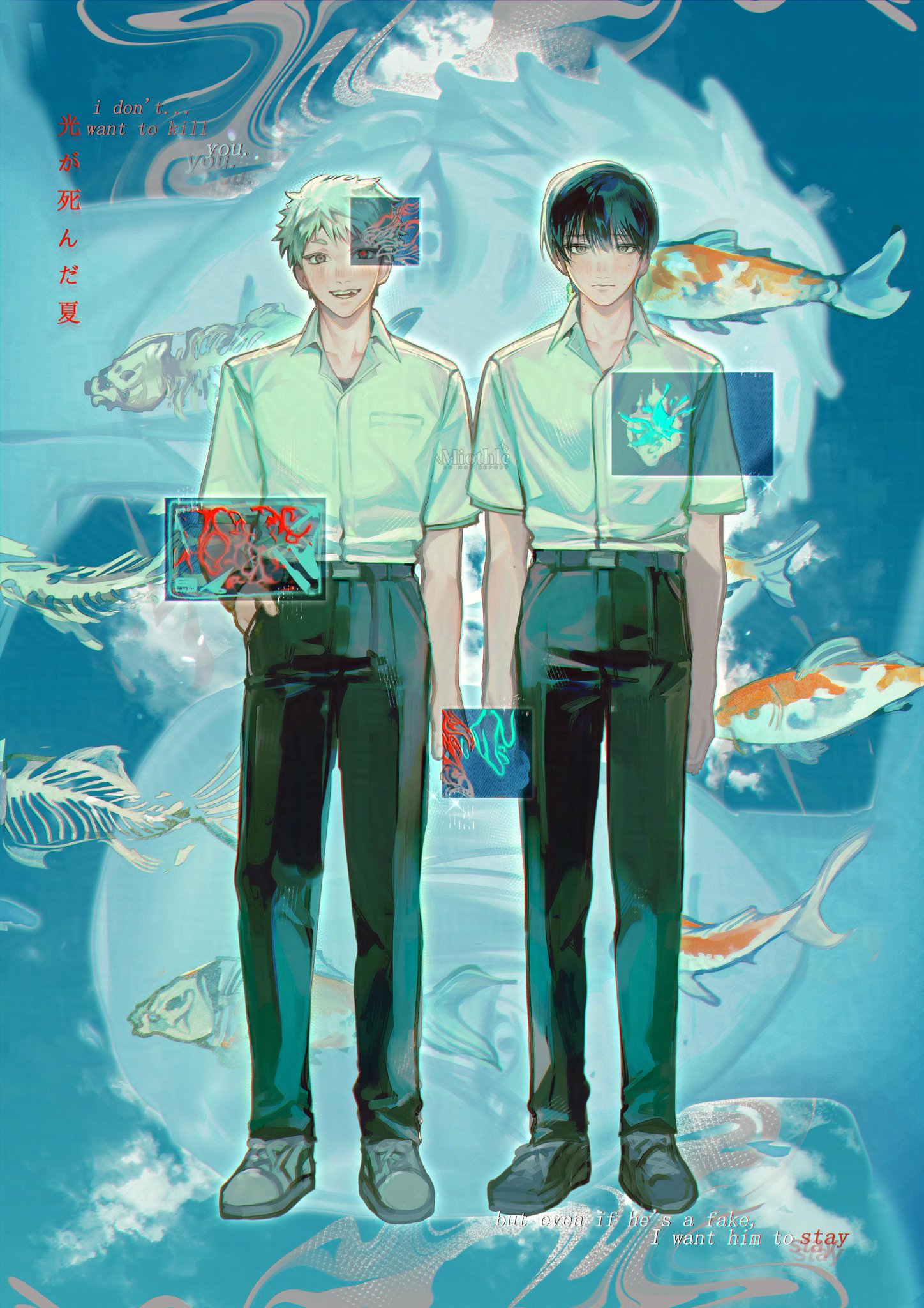ヒカルの死んだ夏♥まとめ売り♥画像7枚あります 🧵 #光が死んだ夏 #光が死んだ夏イラスト #hikarugashindanatsu