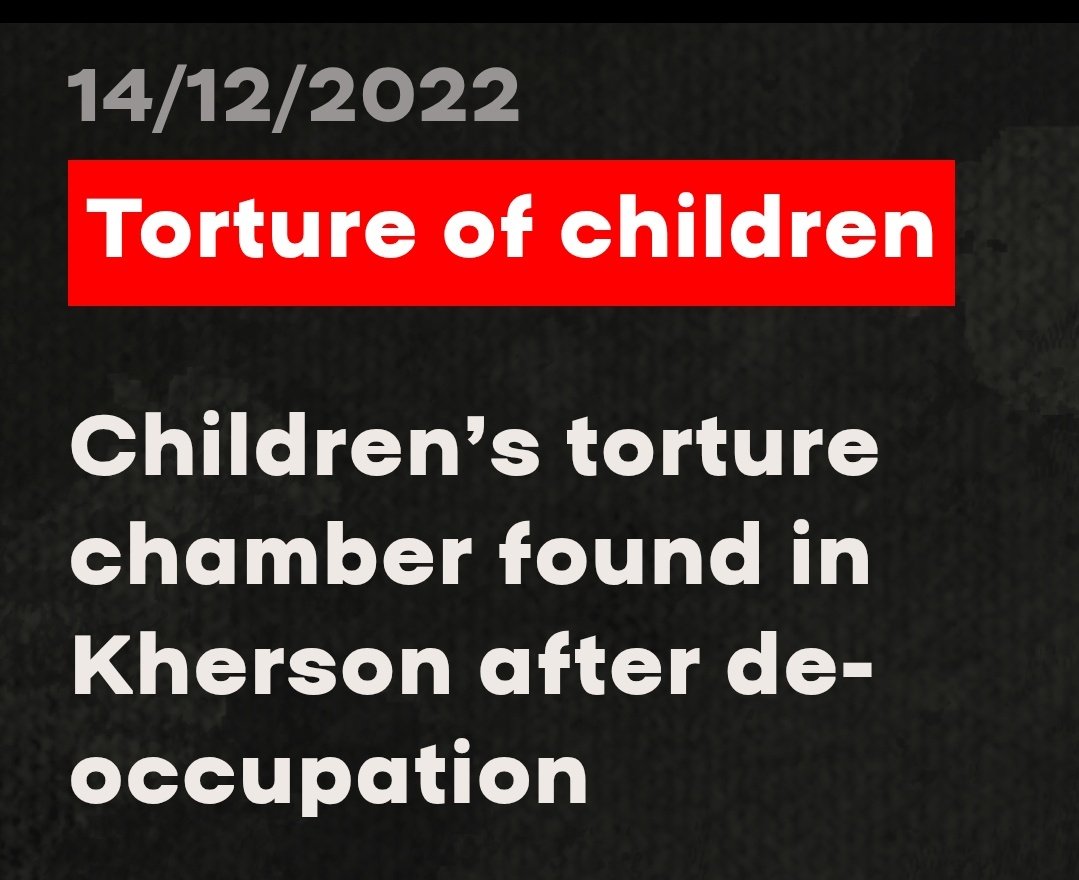 This is wild how people casually discuss that Ukraine should give away more lands to russia. Let me remind you that russian occupation is far from peace.

It is:
- Torture chambers for civilians,
- Forced disappearances, abductions, and murders,
- Forced mobilization into the