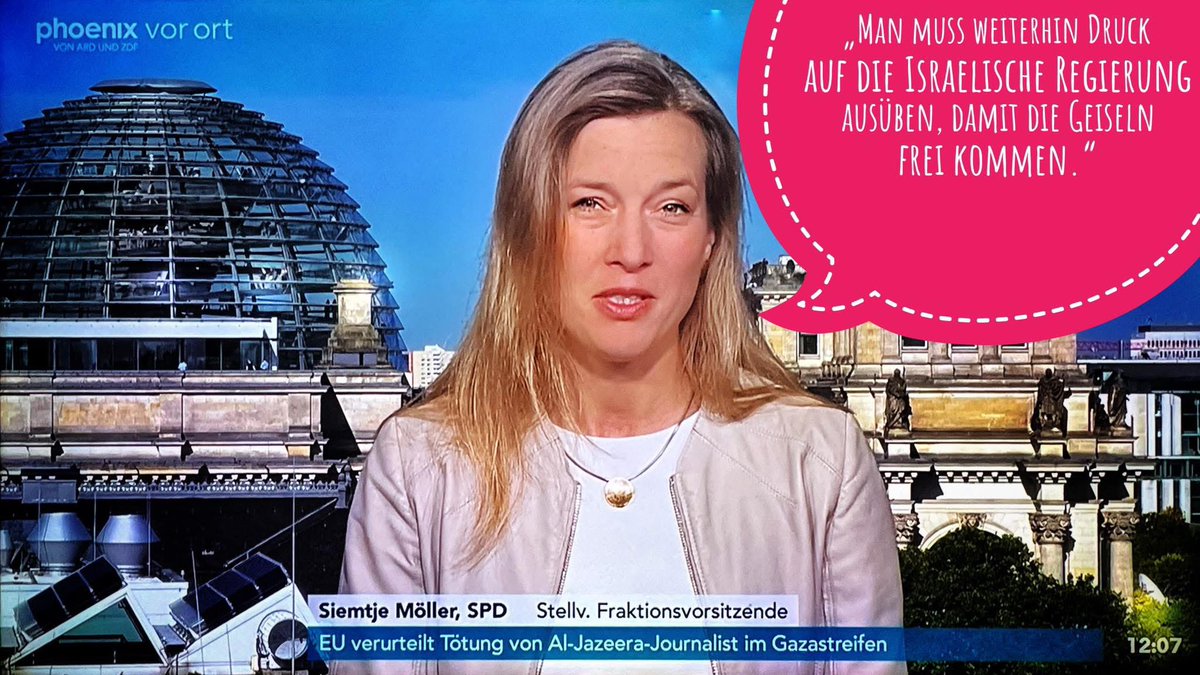 So geht Täter-Opfer Umkehr a la <a href="/spdbt/">SPD-Fraktion im Bundestag</a> !

Siemtje Möller, stellvertretende Fraktionsvorsitzende der SPD, erklärt: „Man muss weiterhin Druck auf die Israelische Regierung ausüben, damit die Geiseln frei kommen.“

Die Israelische Regierung hat keine Geiseln genommen. 
Das war die