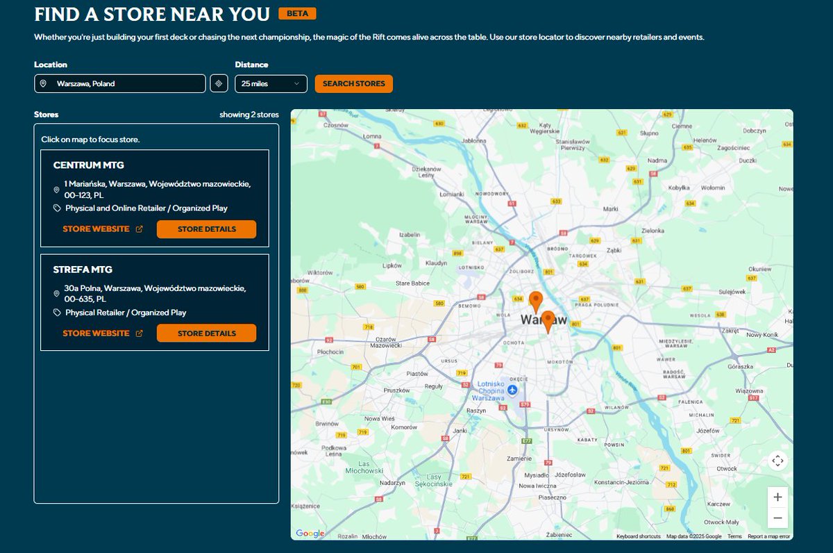 Jeżeli zastanawiacie się gdzie w Polsce będzie można kupić produkty i zagrać w Riftbounda , to skrobnąłem szybki wpis jak znaleźć sklepy w Waszej okolicy oraz co możecie zrobić, żeby pojawiły się nowe.

riftbound.pl/gdzie-kupic-ri…