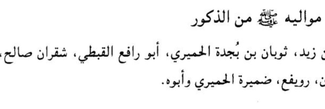 موالي الرسول صلى الله عليه وسلم من الحميريين 

ثوبان بن بُجدة الحميري 
ضميرة الحميري وأبوه

رضي الله عنهم أجمعين