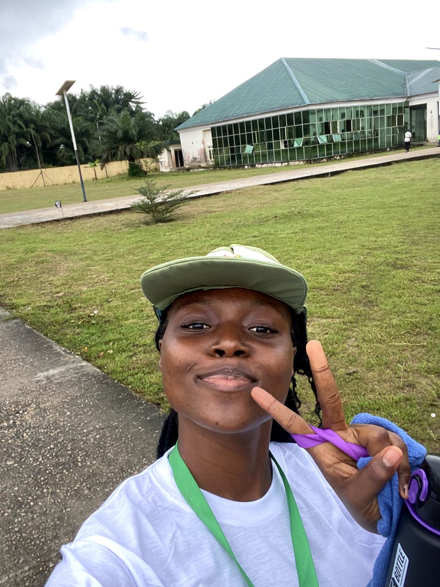 _peculiar____'s tweet photo. They said ‘Clarion’s Call’;  I said ‘Hello, it’s me.’ 📯😌
Now here I am, khaki on, wondering if morning drills come with snooze buttons. 🫡 #NYSC #CampLife #KhakiMode https://t.co/52D7iH9oW1