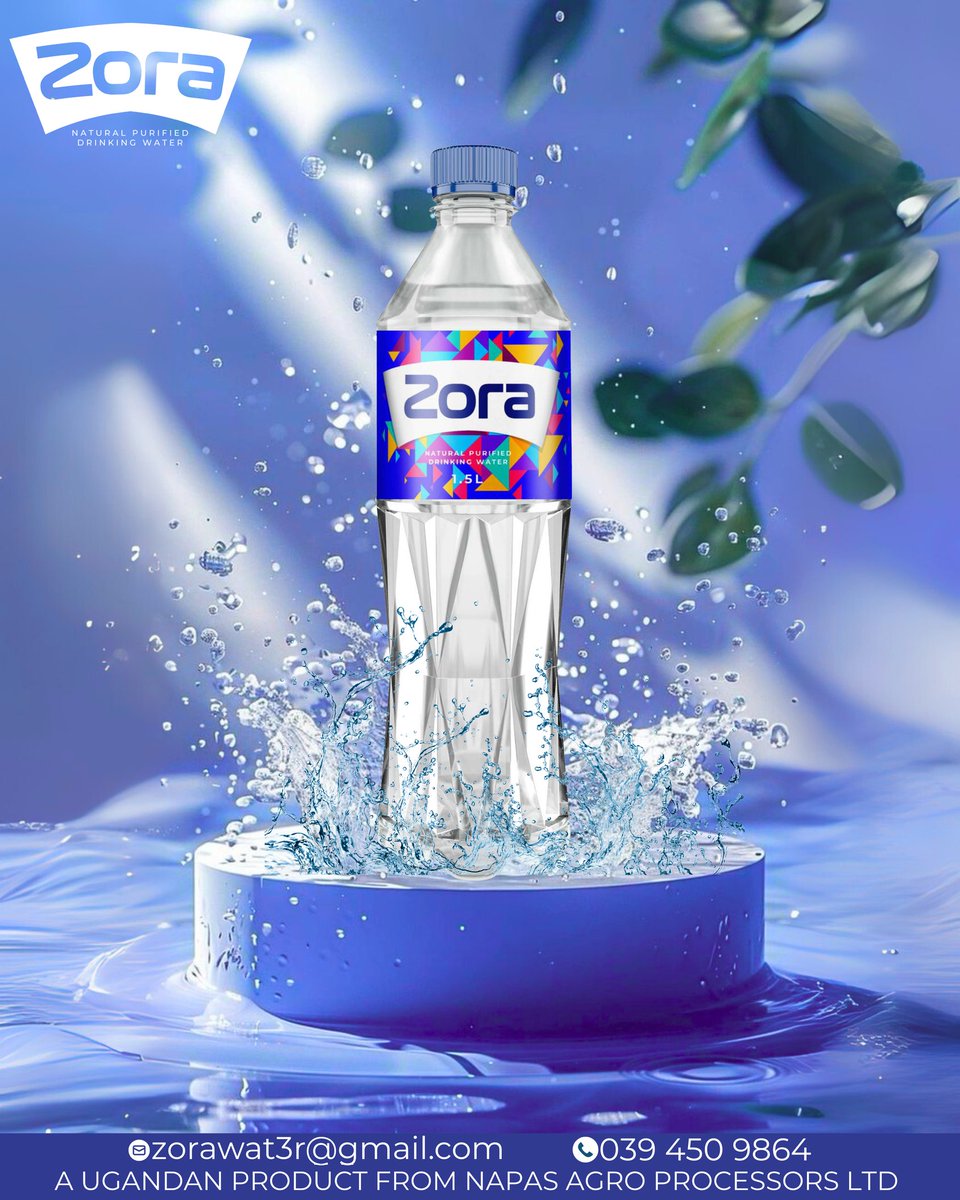 zora_water's tweet image. 💧Crisp. Clean. Refreshing.
Every sip of Zora Water is a step toward a fresher, healthier you.🌊
Hydrate the right way and #RefreshYourVibe anytime, anywhere.
#ZoraWater #PureRefreshment #StayHydrated #MadeInUganda