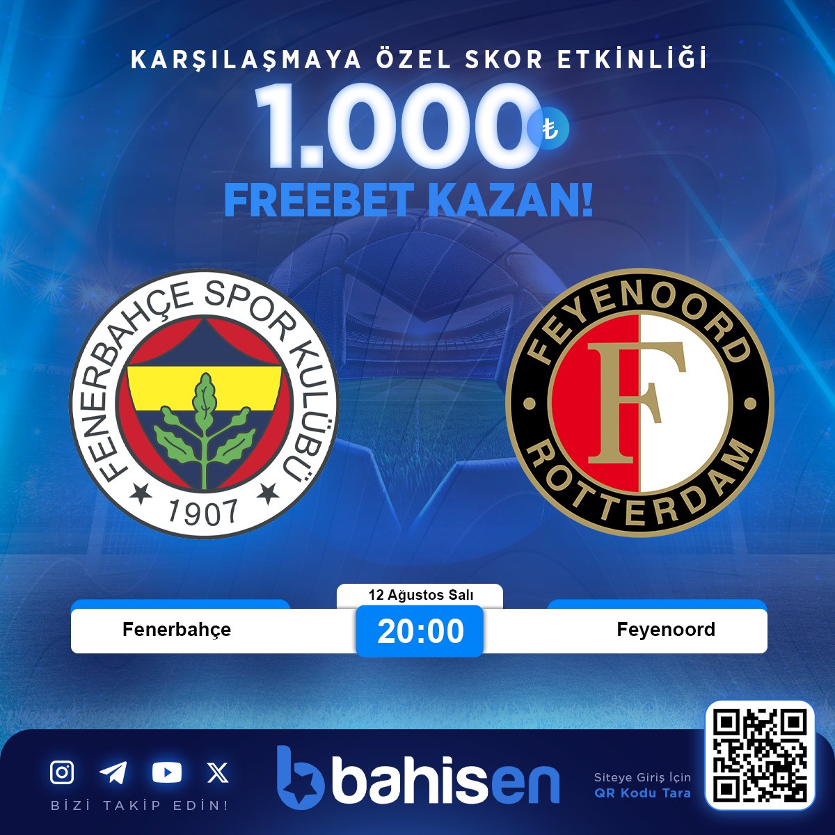 Bahisentr's tweet photo. 🔮 1000₺ FREEBET BAHİSEN'DE SENİ BEKLİYOR!

❓ Maç tahminine güveniyor musun?

✔️ Maç skorunu doğru tahmin et.

❤️ Gönderiyi beğen , rt yap ve kullanıcı adını yoruma yaz.

📌 Güncel Giriş: https://t.co/mfg7JI06up

#Bahisen #Bahisengiriş https://t.co/XEUaOPdYmY