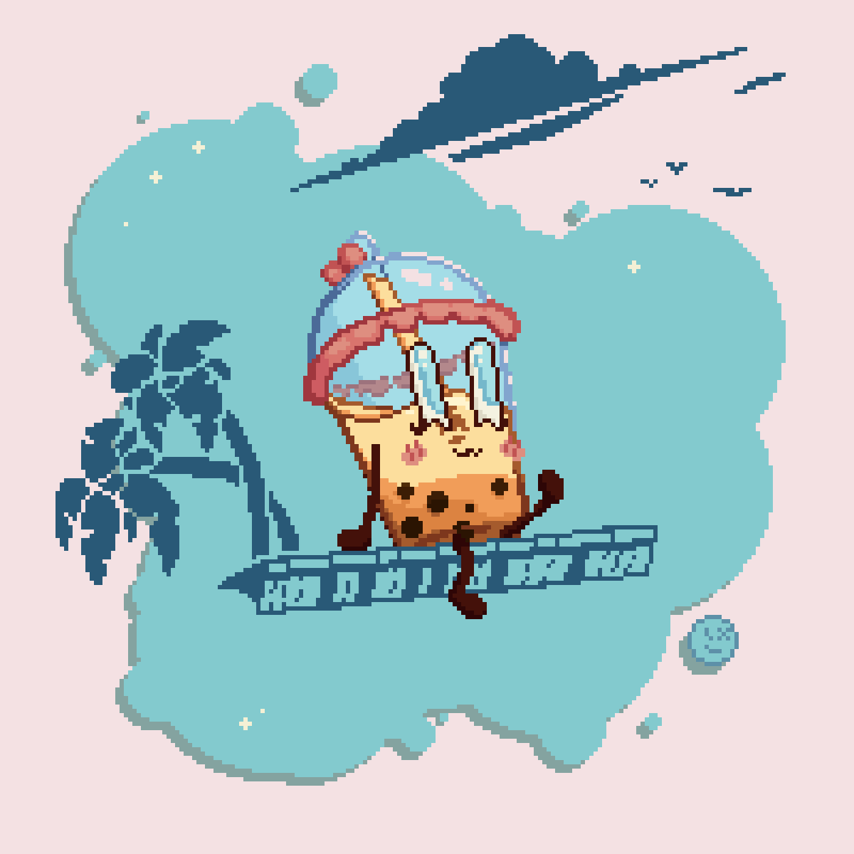 Vinerox_Crideos's tweet photo. Summer Bobba ! 

#pixelart #bobba https://t.co/LqLWtYVCbS