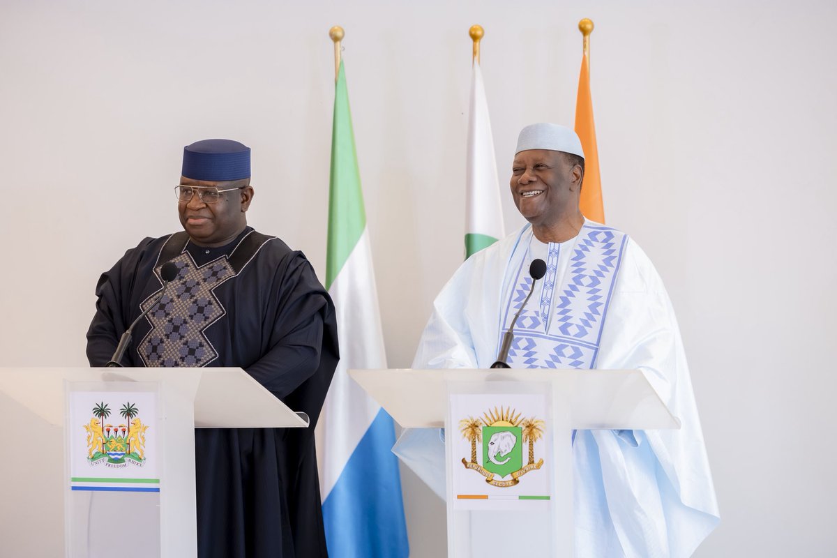 Échanges fructueux avec mon frère, Julius Maada Bio, Président en exercice de la CEDEAO, sur la situation socio-politique dans notre sous-région.

Nous sommes déterminés à œuvrer au maintien de la paix et de la sécurité dans notre espace communautaire.