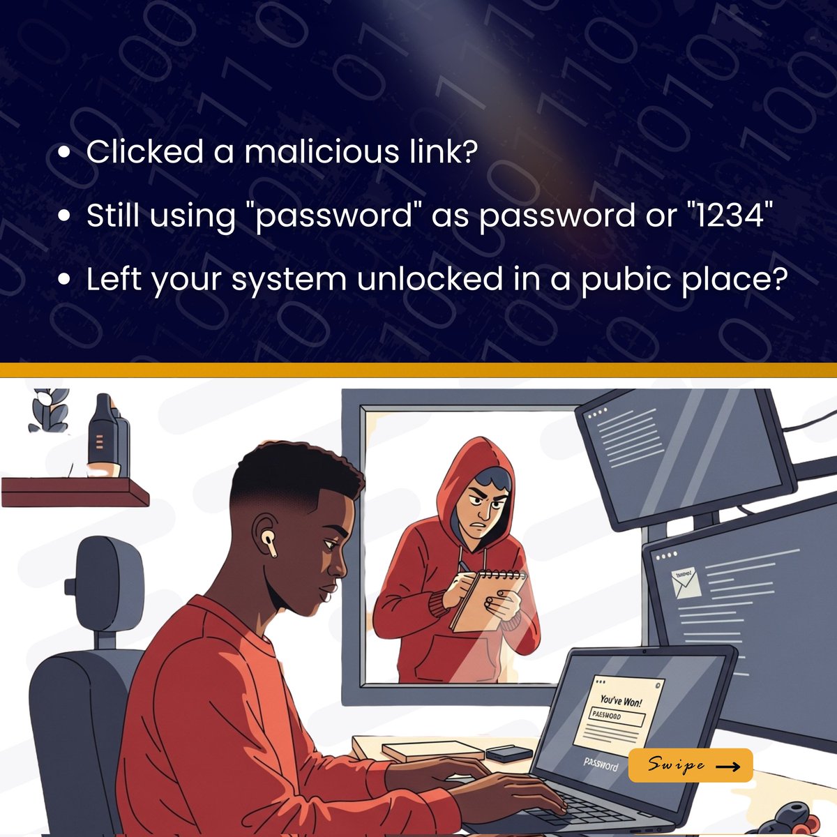 DefendIq's tweet image. Your team know how to use the tools. But do they know how to defend against threats?
It's time to close the gap.
Train your team with Defend IQ modules and an opportunity to be alert against cyber threat.
#DefendIQ #TrainingModules #TrainYourTeamAgainstCyberThreat