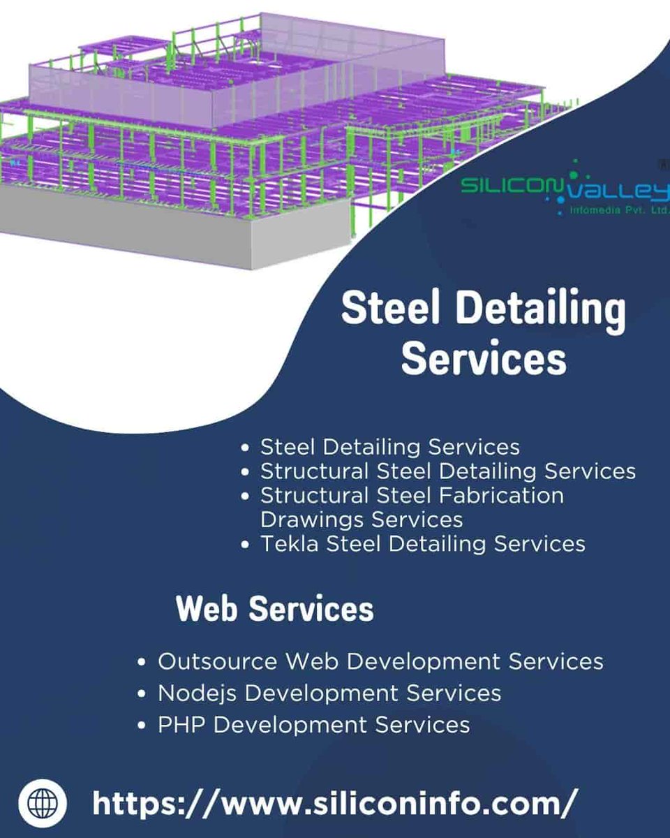 silicon_ltd's tweet image. 🏗️ 20+ years strong! Silicon Valley offers world-class Steel Detailing &amp;amp; Fabrication Drawings 🌎 Plus, expert Web Development, PHP, &amp;amp; Node.js solutions to grow your business 🚀 #steeldetailingservices #bimservices #cadservices 

Visit us at:
siliconinfo.com/cad-outsourcin…