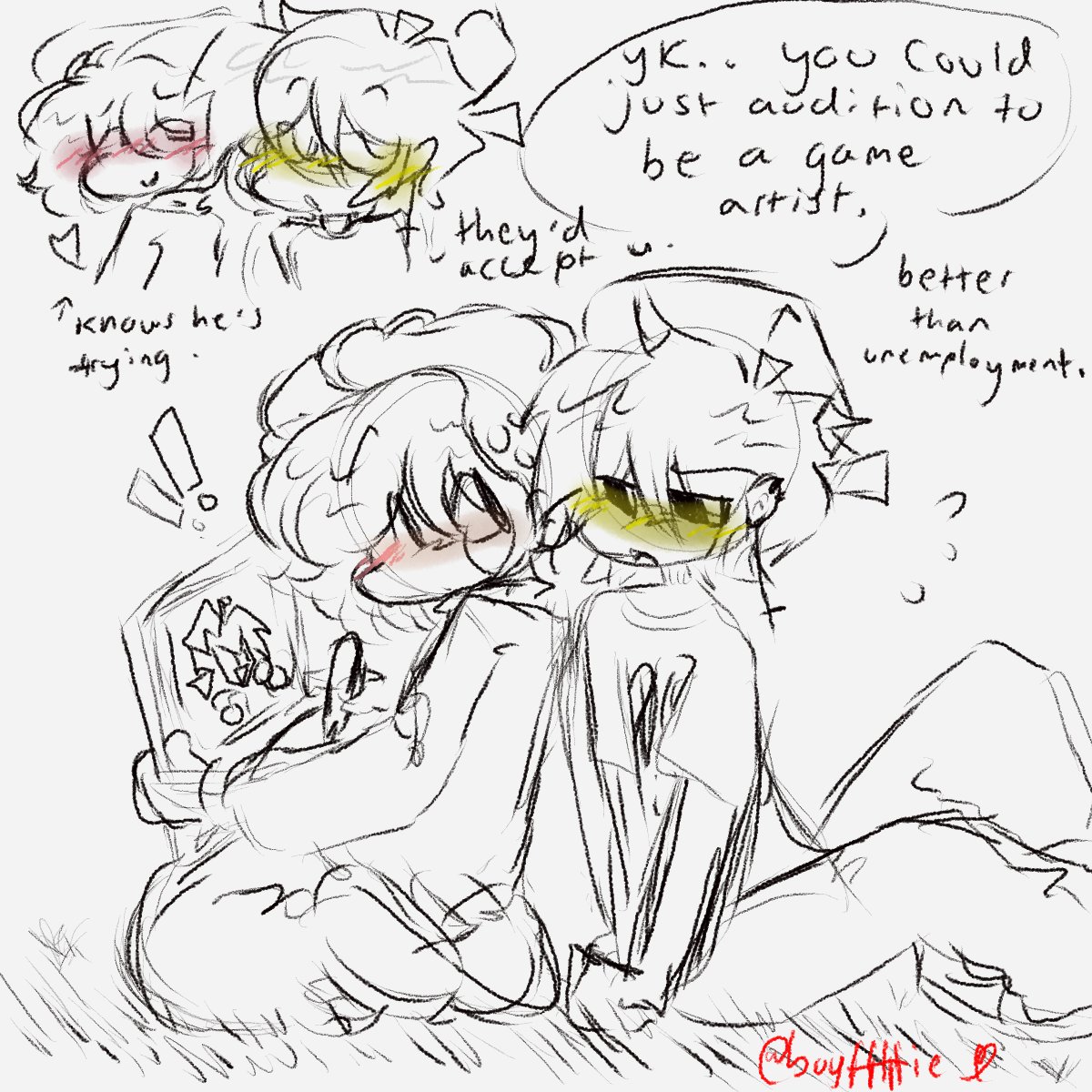 shellberriez's tweet photo. benjinx doodle of the day
#benjinx #hijinxfnf #softbf https://t.co/2JcYma4w8Z