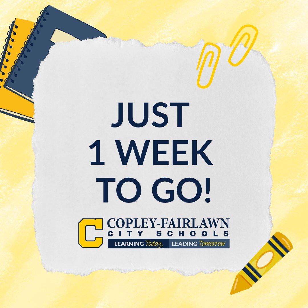 The countdown is on! We’re putting the final touches in place and looking forward to seeing our students back in the halls very soon. Let’s make it a great year!