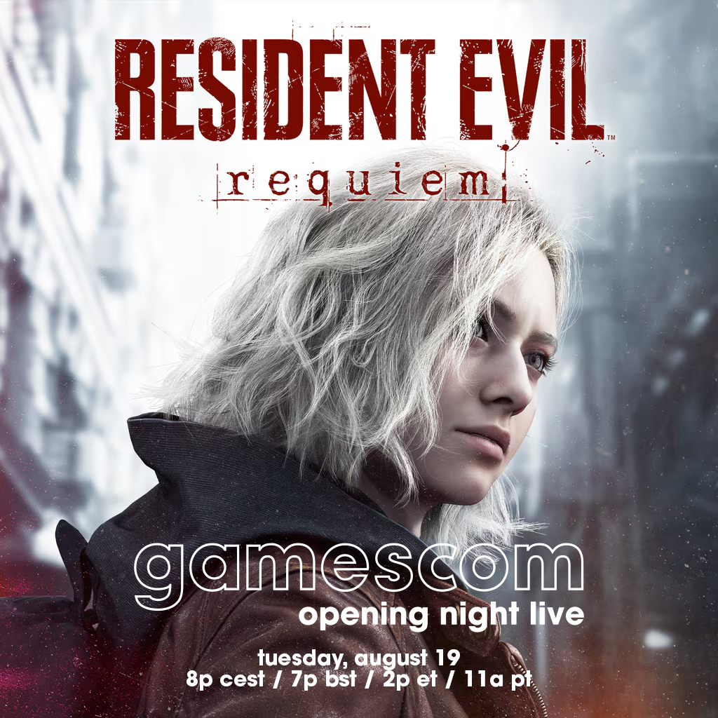 Geoff Keighley (@geoffkeighley) on Twitter photo The nightmare isn’t over. 🩸
Witness an exclusive new look at RESIDENT EVIL: REQUIEM — only during <a href="/gamescom/">gamescom</a> Opening Night Live.
Streaming live everywhere next Tuesday, August 19.
<a href="/RE_Games/">Resident Evil</a> The nightmare isn’t over. 🩸
Witness an exclusive new look at RESIDENT EVIL: REQUIEM — only during <a href="/gamescom/">gamescom</a> Opening Night Live.
Streaming live everywhere next Tuesday, August 19.
<a href="/RE_Games/">Resident Evil</a>